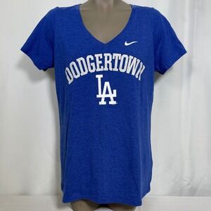 Los Angeles Dodgers Dodgertown MLB Nike Athletic Cut Blue T-Shirt Women's XL